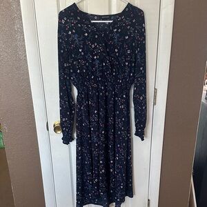 Floral Navy Dress